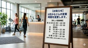 営業時間変更のお知らせ